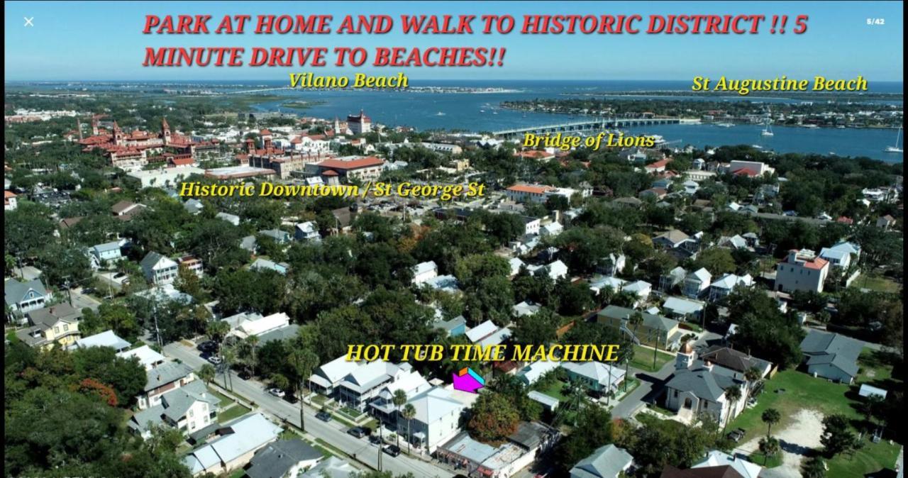 Hot Tub- 80'S Arcade- Pool Table- Historic Downtown- 7 Car Parking Villa St. Augustine Bagian luar foto